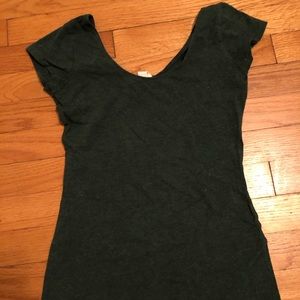 Dark Green plain top from garage